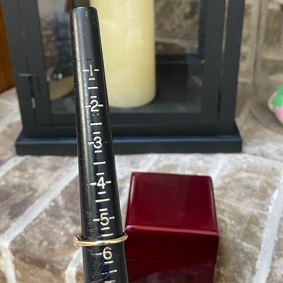 GENUINE DIAMONDS SOLID 14KT GOLD Ring Wedding Band - Picture 6 of 8